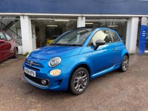 Fiat 500 1.2 S 2dr - ONE ONWER - FSH - BLUETOOTH - R/SENSORS Convertible Petrol Blue at CSG Motor Company Chalfont St Giles