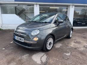 Fiat 500 0.9 TwinAir Lounge 3dr Dualogic - ONE OWNER - ELECTRIC SUNROOF - R/SENSORS Hatchback Petrol Grover Grey at CSG Motor Company Chalfont St Giles