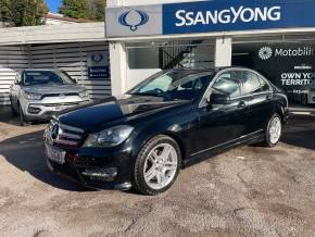 Mercedes-Benz C Class 2.1 C220 CDI BlueEFFICIENCY AMG Sport 4dr Auto - 1/2 LEATHER - NAV - E/F/ MIRRORS BLUETOOTH Saloon Diesel Black at CSG Motor Company Chalfont St Giles