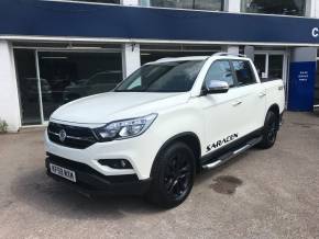 SsangYong Musso 2.2 Double Cab Pick Up Saracen 4dr Auto AWD Pick Up Diesel White at CSG Motor Company Chalfont St Giles